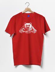 T-Shirt - Bear Riding Bike (Red or Black)