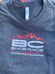 T-Shirt - Red Mountain heathered black